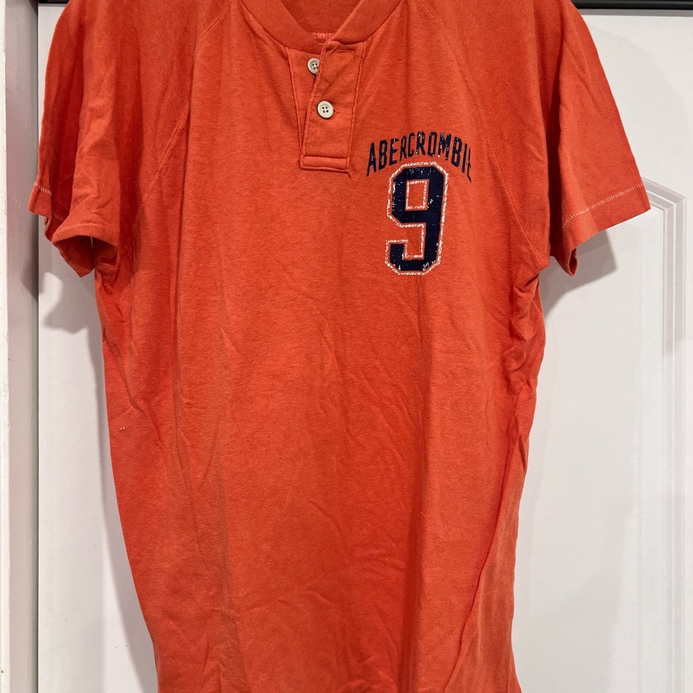 Abercrombie & Fitch 90s muscle Orange Short Sleeve Tee